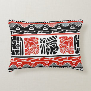 Tribal ethnic seamless pattern 5 decorative cushion