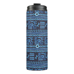 Tribal ethnic seamless pattern 8 thermal tumbler
