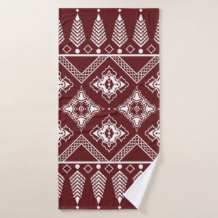 Tribal ethnic seamless pattern bath towel