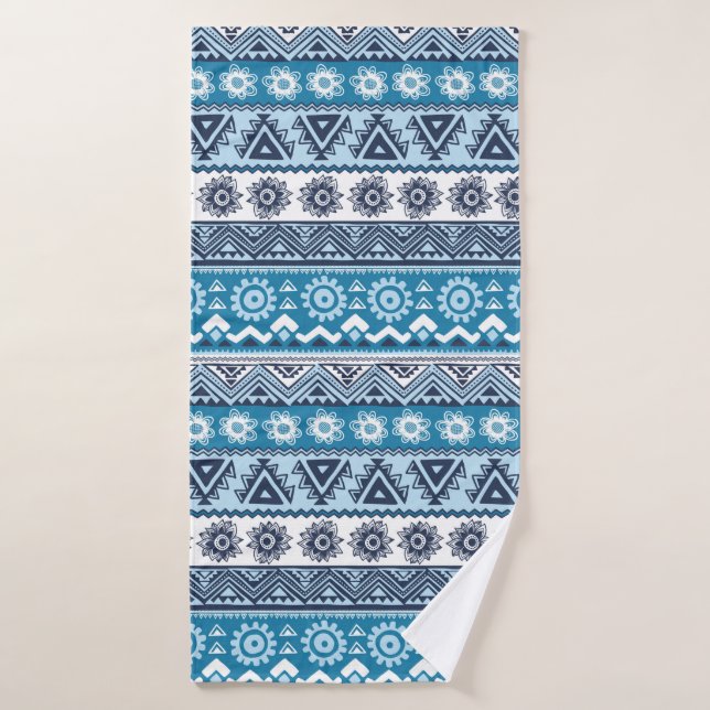 Tribal ethnic seamless pattern bath towel (Bath Towel)