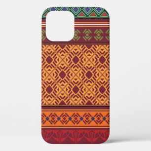 Tribal ethnic seamless pattern iPhone 12 case