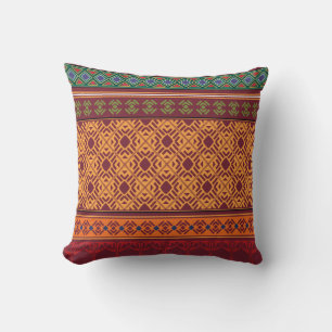 Tribal ethnic seamless pattern cushion