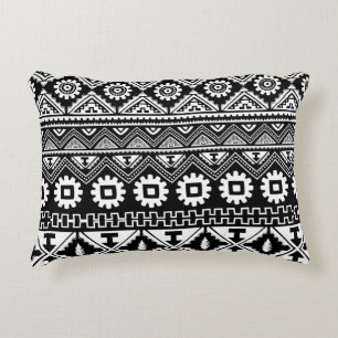 Tribal ethnic seamless pattern decorative cushion