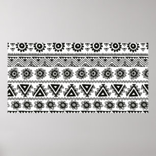Tribal ethnic seamless poster