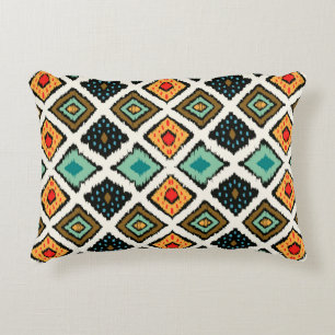 Tribal ethnic seamless striped pattern in aztec st decorative cushion