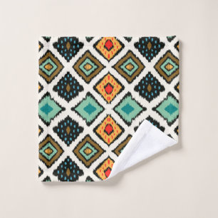 Tribal ethnic seamless striped pattern in aztec st wash cloth