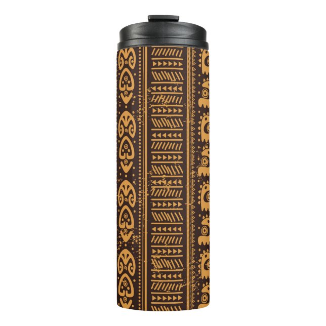 Tribal ethnic seamless thermal tumbler (Front)