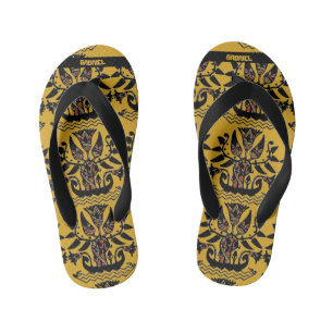 Tribal Ethnic Tattoo Pattern  Flip Flops