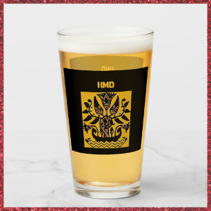 Tribal Ethnic Tattoo Pattern Glass