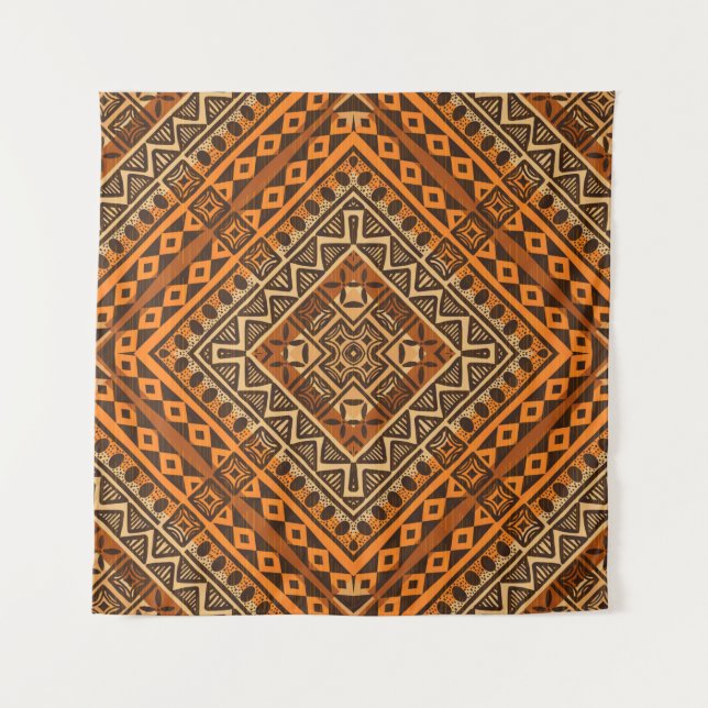 Tribal ethnic textile pattern african style tapestry (Front)