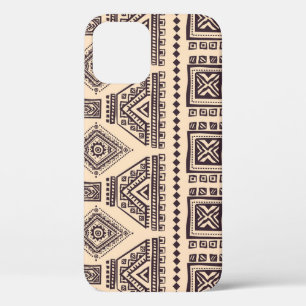 Tribal, ethnic, vintage business pattern iPhone 12 case