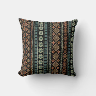 Tribal Ethnic Vintage Business Pattern Cushion