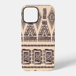 Tribal, ethnic, vintage business pattern iPhone 12 case