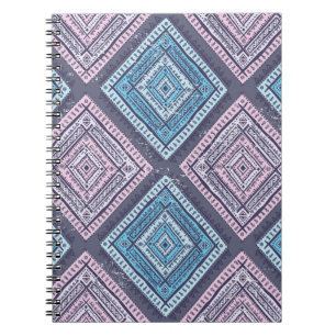 Tribal ethnic. Vintage seamless illustration patte Notebook