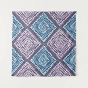 Tribal ethnic. Vintage seamless illustration patte Tapestry
