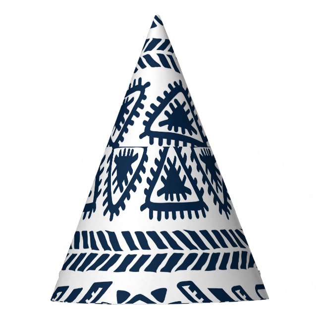 Tribal Ethnic: Vintage Seamless Pattern. Party Hat (Front)