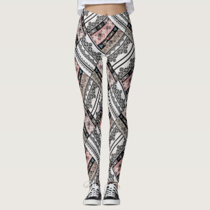 Tribal ethno traditional geometrical Leggings