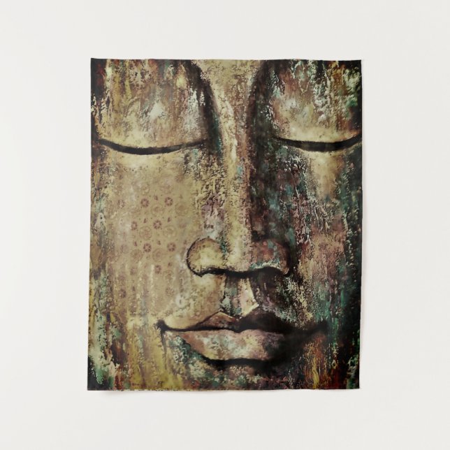 Tribal Face Abstract Tapestry (Front)