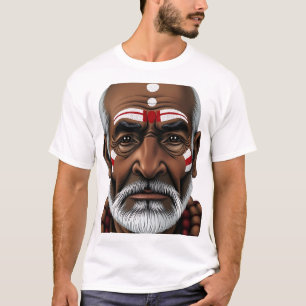 Tribal Face Art - Aboriginal Illustration T-Shirt