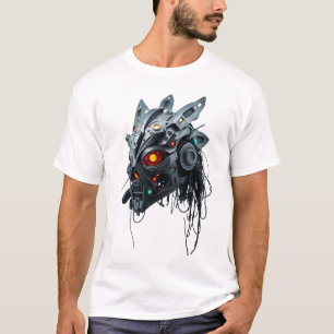 Tribal Face Floating White - Iron Mask T-Shirt