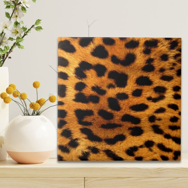 tribal fashionista safari animal leopard print tile (tribal fashionista safari animal leopard print ceramic tile)