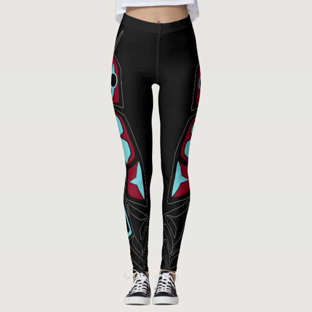 Tribal feather leggings (Front)