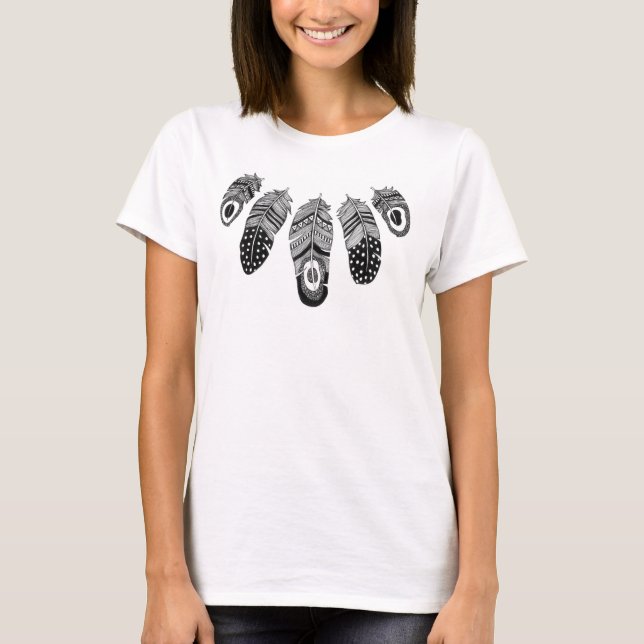 Tribal Feather T-Shirt (Front)