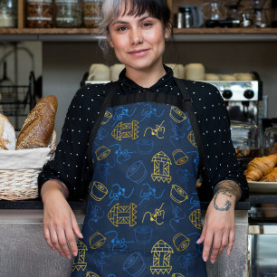 Tribal Festive Folk Pattern Apron