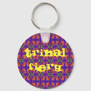 Tribal Fiery Key Ring