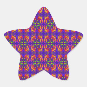Tribal Fiery Star Sticker