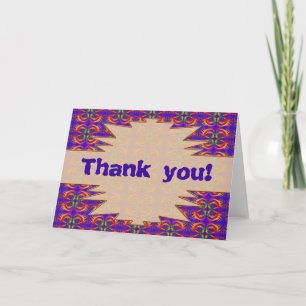 Tribal Fiery Thank You Card