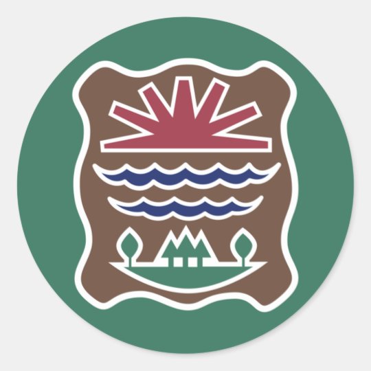 Tribal Flag of the Western Abenaki Nation Classic Round Sticker