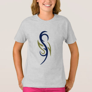 Tribal Flame Symbol Girls' T-Shirt