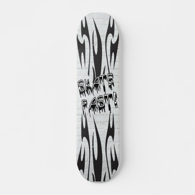 Tribal Flames Skate Skateboard (Front)
