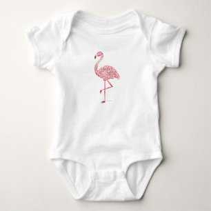 Tribal Flamingo Baby Bodysuit