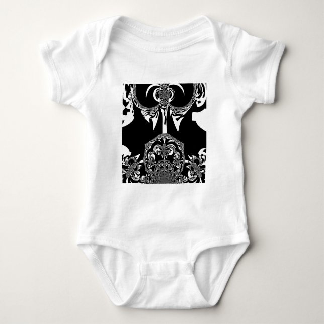 Tribal Flower Baby Bodysuit (Front)