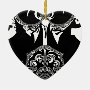 Tribal Flower Ceramic Tree Decoration