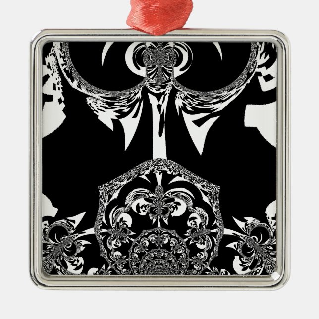 Tribal Flower Metal Tree Decoration (Front)