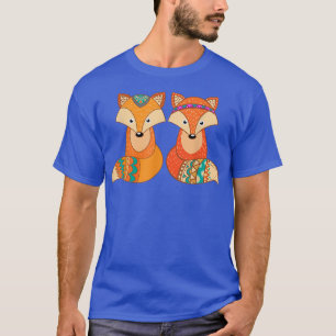 Tribal Fo CoupleWildlife Animal Lover Zookeeper T-Shirt