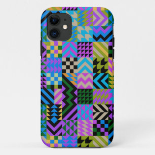 Tribal Folk Art - Blue iPhone 11 Case