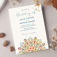 Tribal Folk Country Culture Crest Mandala Wedding