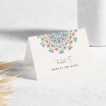 Tribal Folk Culture Mandala Wedding Place Card<br><div class="desc">Beautiful invitations and stationery for special occasions and festivals are available in both physical and digital formats. We can extend any design into matching items such as RSVP cards,  labels,  envelopes,  and more. Customization is available upon request. Looking forward to hearing from you!</div>