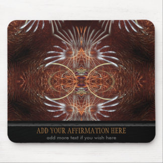 Tribal Fractal Featjers Mousepad