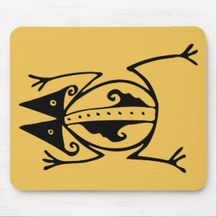 Tribal frog ancient animal tribal art mouse mat
