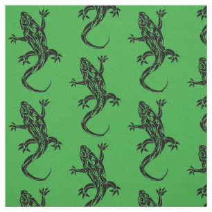 Tribal Gecko Pattern Fabric