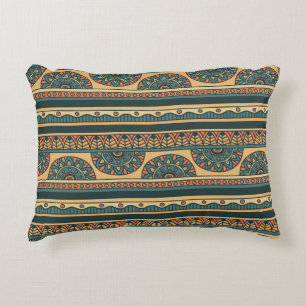 Tribal Geometric Ethnic Vintage Background Decorative Cushion