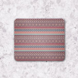 Tribal Geometric Mudcloth Stripe Boho Colourful Mouse Mat<br><div class="desc">Tribal Geometric Mudcloth Stripe Boho Green Beige Colourful. A boho design with stripes and tribal and geometric elements in warm colours</div>