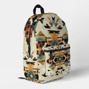 Tribal Geometric Pattern Backpack