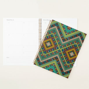 Tribal Geometric Pattern Boho Ethnic Aztec  Planner