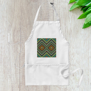 Tribal Geometric Pattern Boho Ethnic Aztec Standard Apron